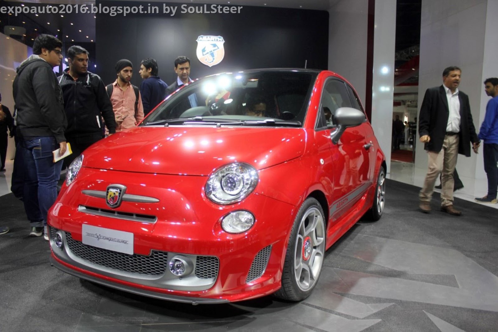 Auto Expo 16 By Soulsteer Rs 29 85 Lakhs Worth Abarth 595 Competizione City Car Is The Hottest Hatchback Of Auto Expo 16