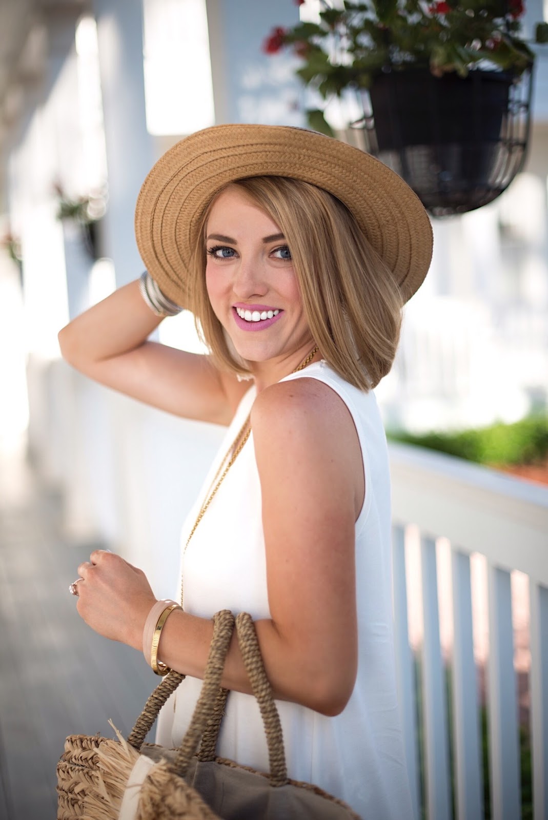 How to style a straw hat - Click through to see more on Something Delightful Blog!