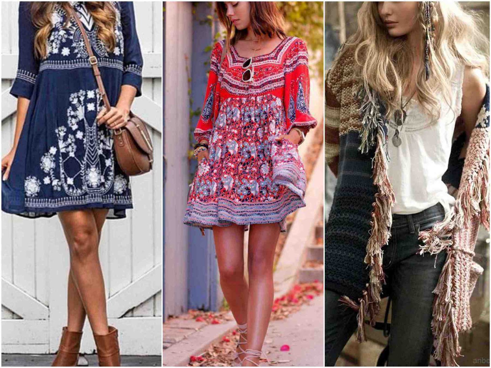 The Bohemian clothing is most crafty in its look. It combines with the
