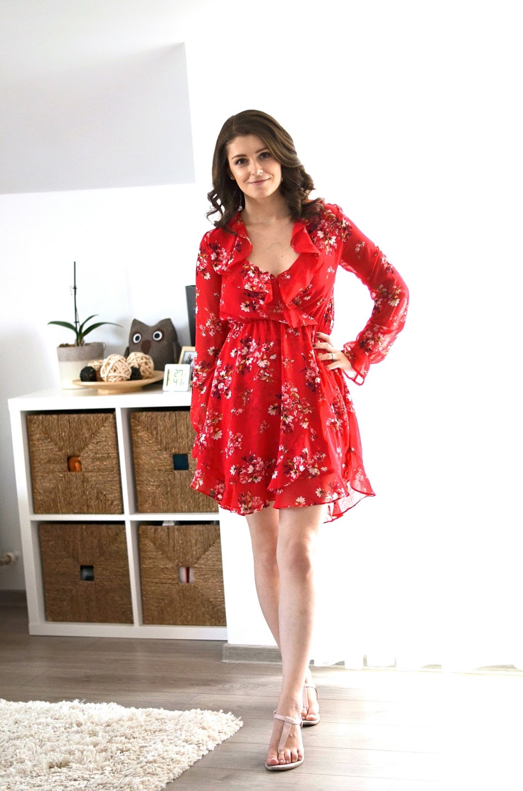 spring and summer floral outfit