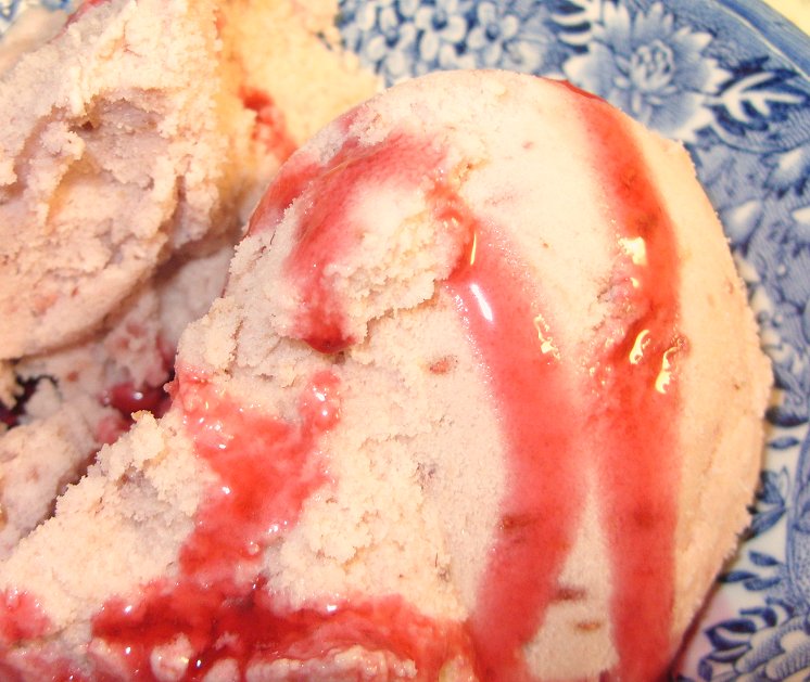 Jenny Eatwell's Rhubarb & Ginger Almostinstant Raspberry Icecream
