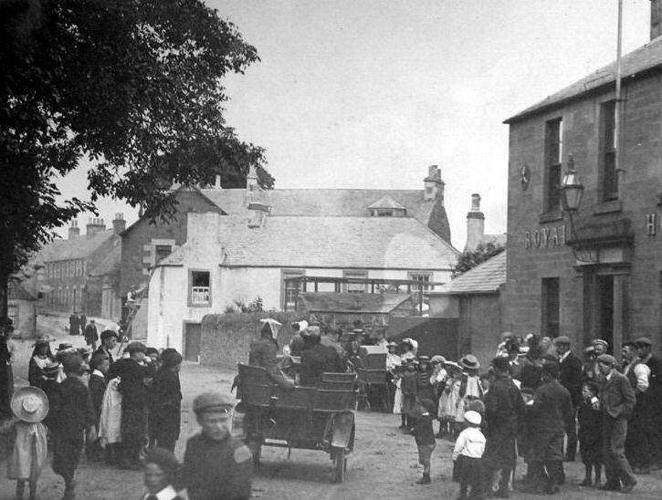 Tour Scotland Old Photograph Cupar Road Auchtermuchty Fife Scotland