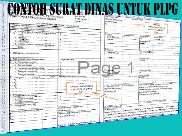 Contoh Surat Perjalanan Dinas Untuk Acara Plpg Terbaru Dengan Format
Words & Pdf