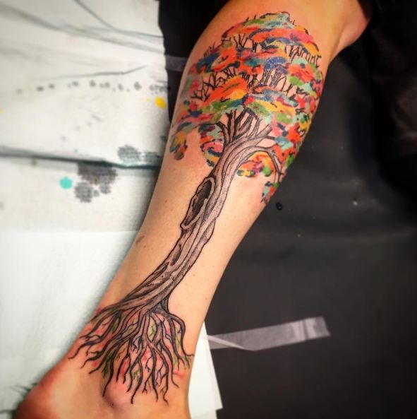 50+ Simple Tree Tattoos For Men (2020) Ideas & Designs With Meaning ...