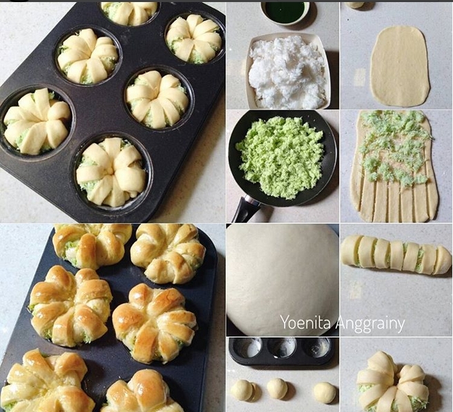 Resep Roti Manis Isi Kelapa Pandan Baca Resep