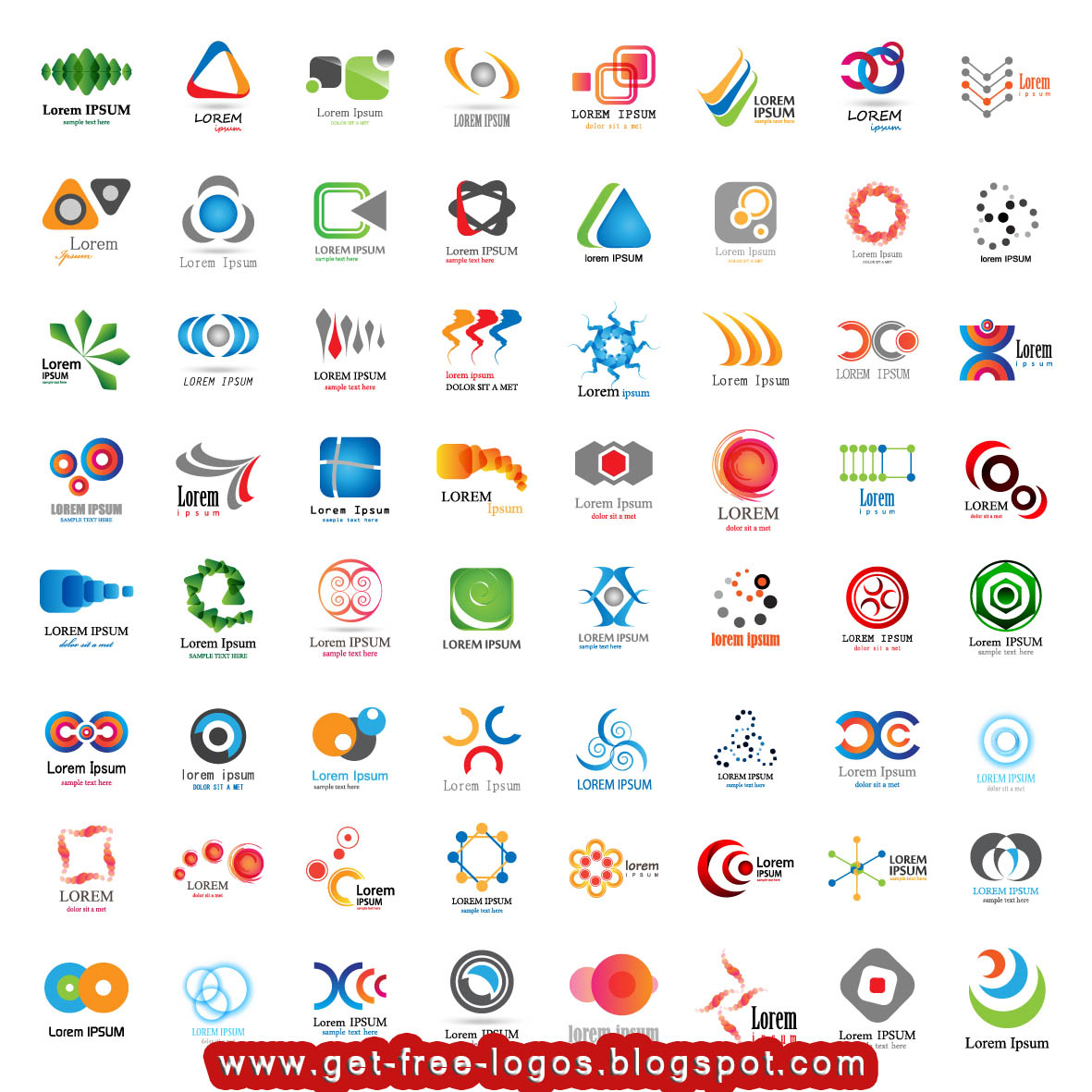 Get Free Logos: Free - Shutterstock Business Icons Set