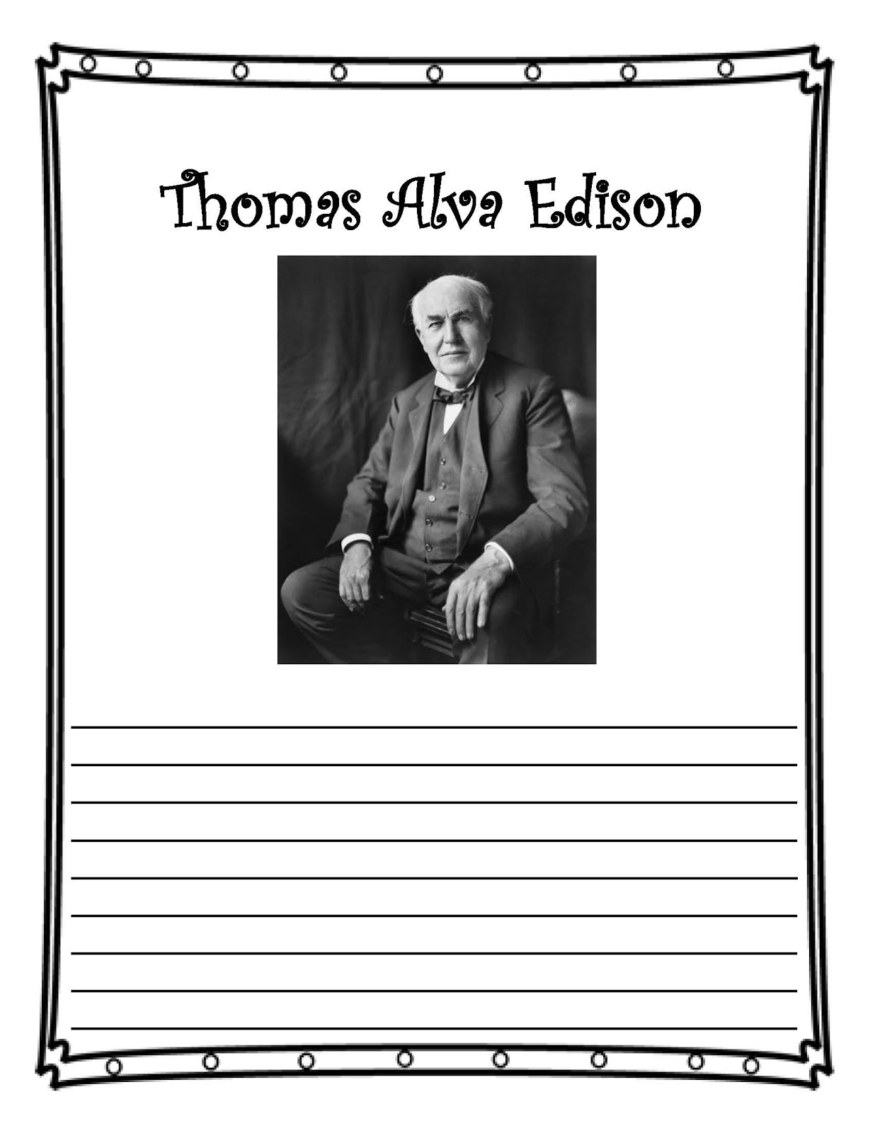 The Hermit Crabs Homeschool: Thomas Alva Edison
