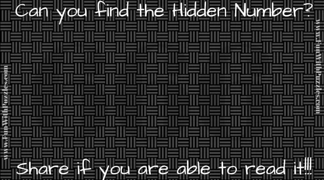 Hidden Number Picture Brain Teaser