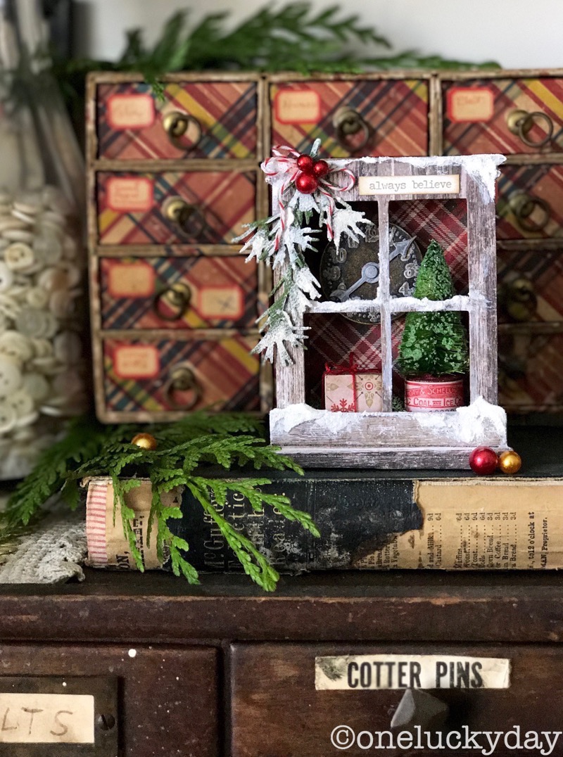 One Lucky Day Christmas Window Box