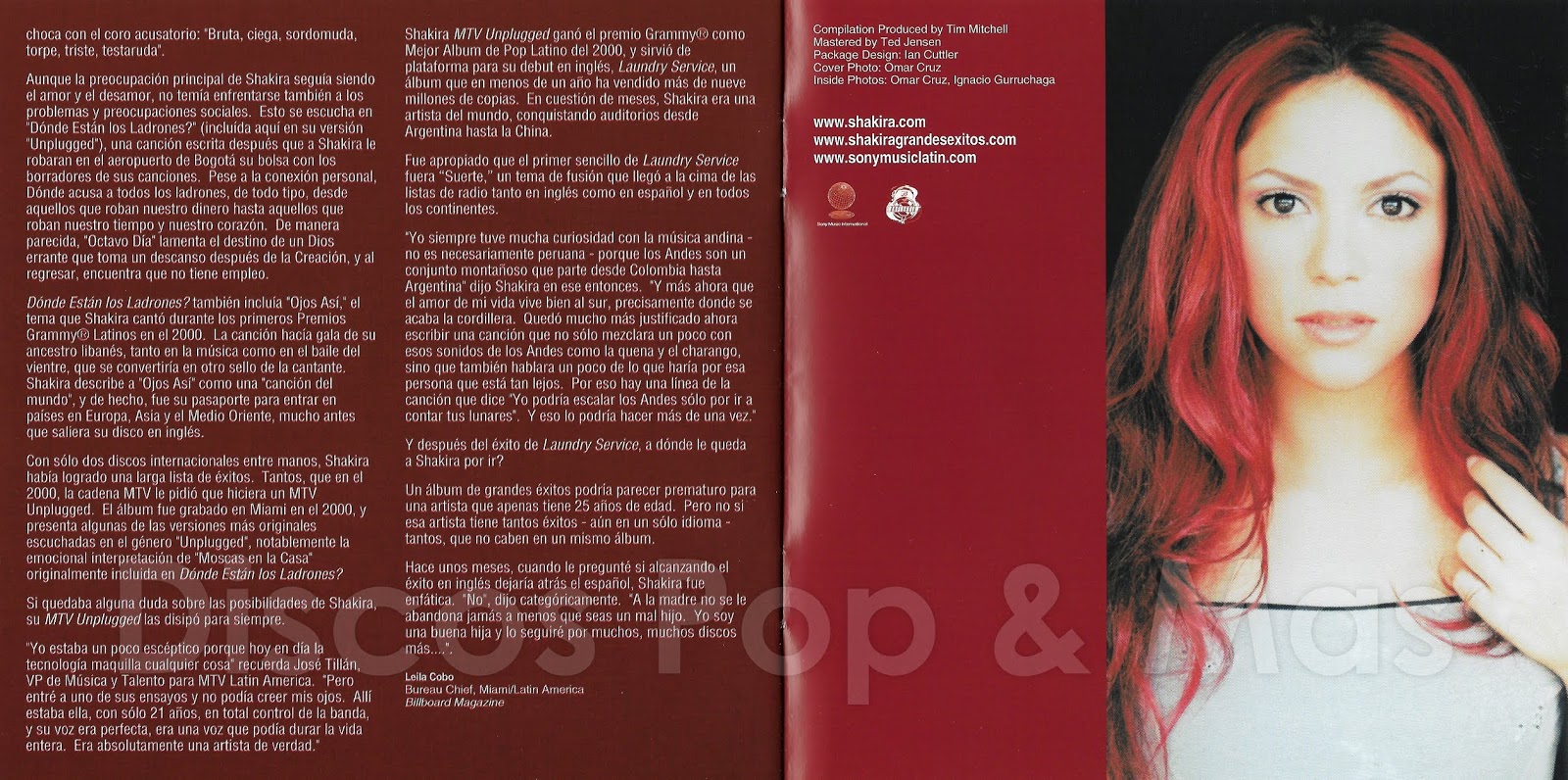 Discos Pop & Mas: Shakira - Grandes Exitos