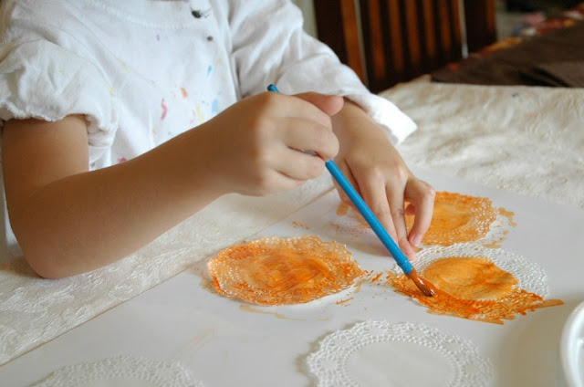 Fall pumpkin craft for preschool kids