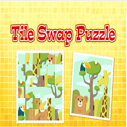 Tile Swap Puzzle (Logical Thinking Picture Puzzle Game)