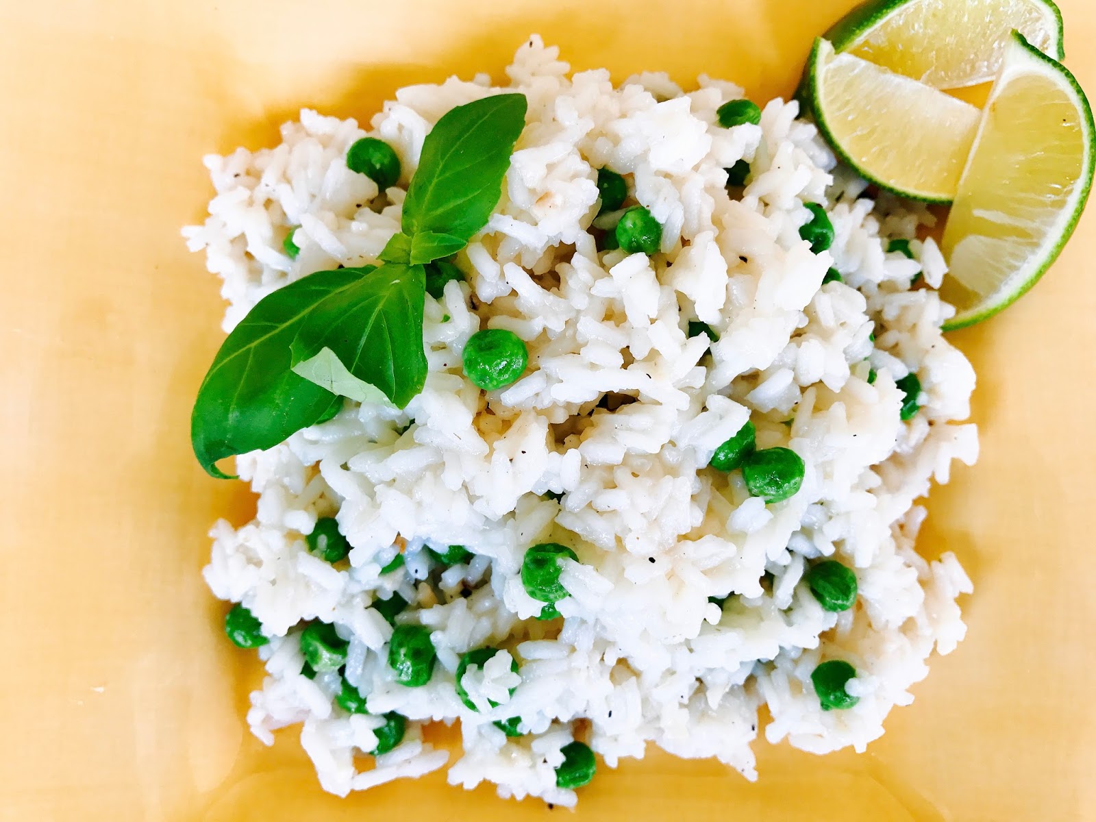 Garlic Lime Rice with Basil