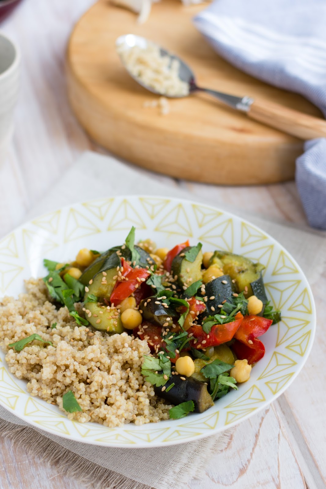 Chic, Chic, Chocolat Couscous de légumes et quinoa au Cookéo