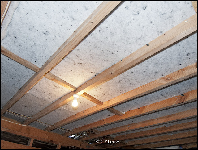 The Completed Garage Ceiling With The NOVAfloor Material This Is Also
