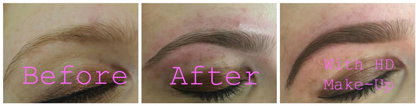 The Brow Lounge HD brows worth the money review before and after brows
