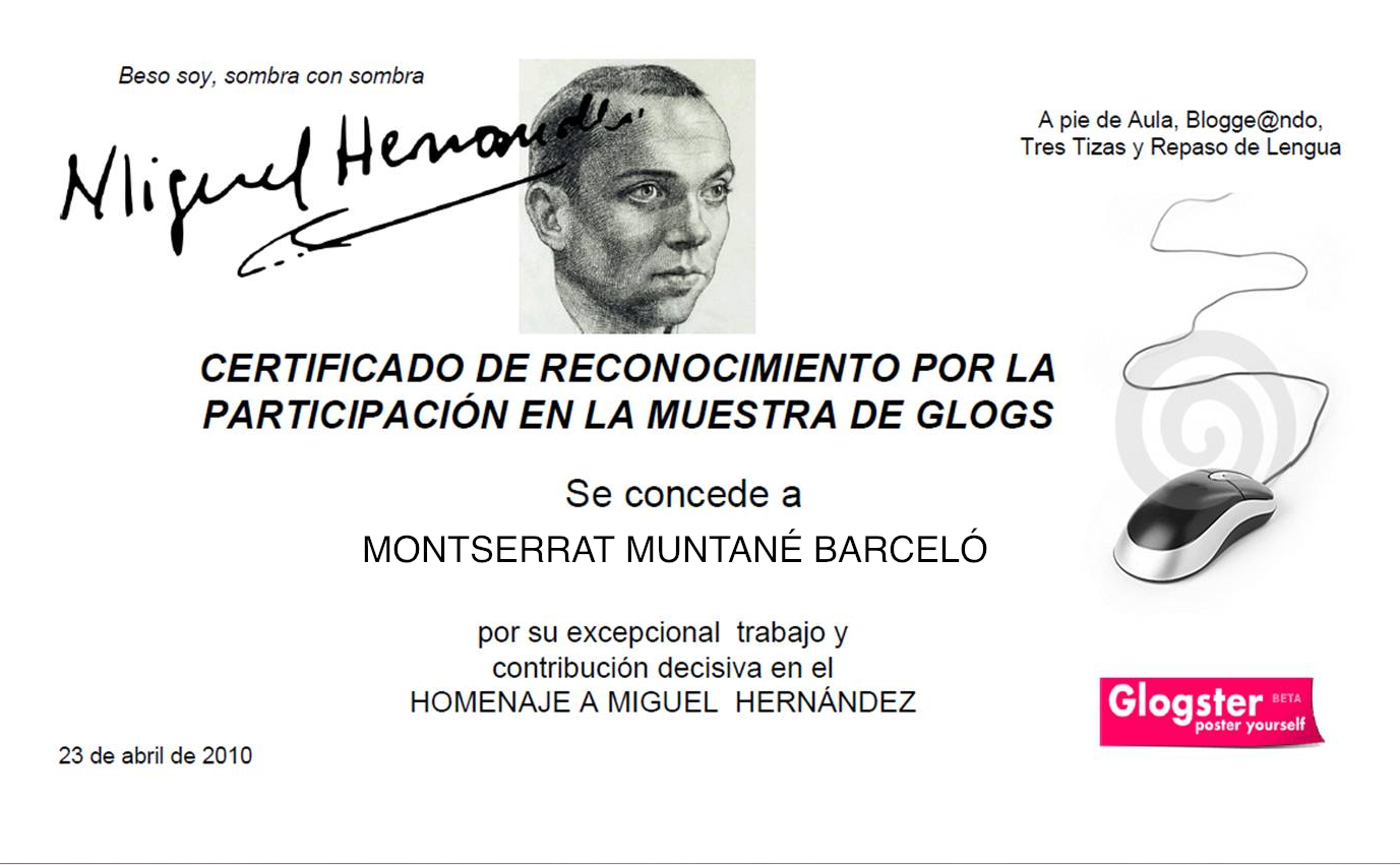 Participación Homenaje a Miguel Hernández 2010