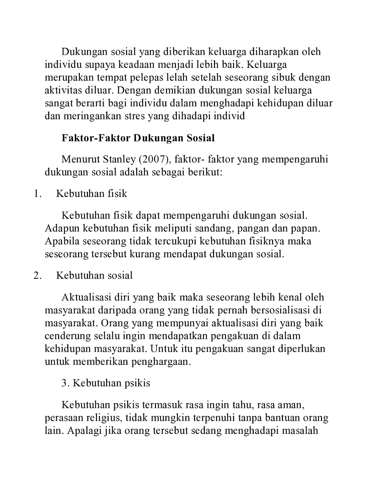 PEKSOS BAMBANG RUSTANTO: TEORI DUKUNGAN SOSIAL KELUARGA