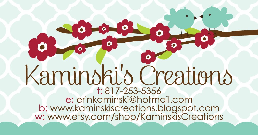 Kaminski's Creations Discount Codes for My Etsy Shop