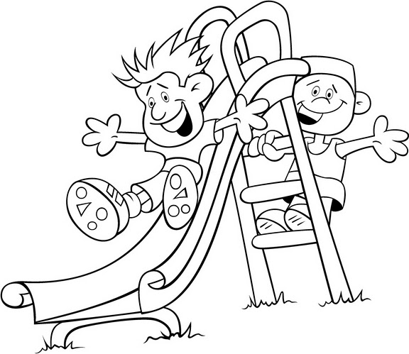 playing coloring pages - photo #4