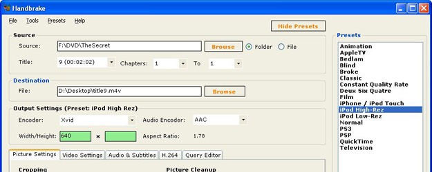 handbrake video converter handbrake video converter