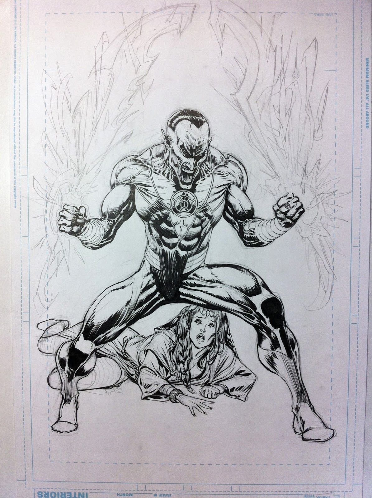 SINESTRO 6 cover process by Guillem March