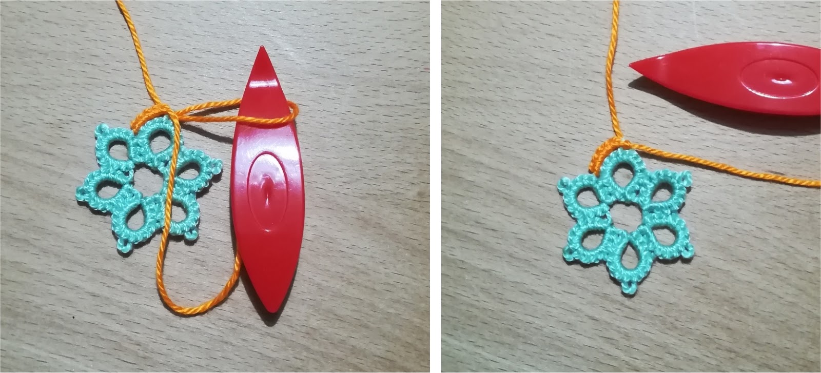 Daniela Mendola Join, Double Join and Lock Join in shuttle tatting Unione, Doppia Unione e