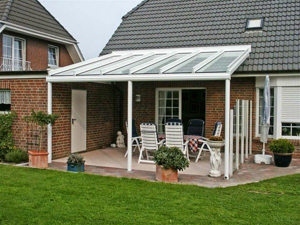 Effective ideas for a canopy made of glass