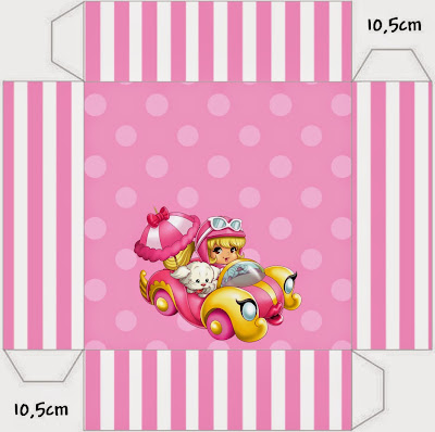 Penelope Glamour Bebé: Cajas para Imprimir Gratis. Este modelo es para hacer la invitación - cajita.
