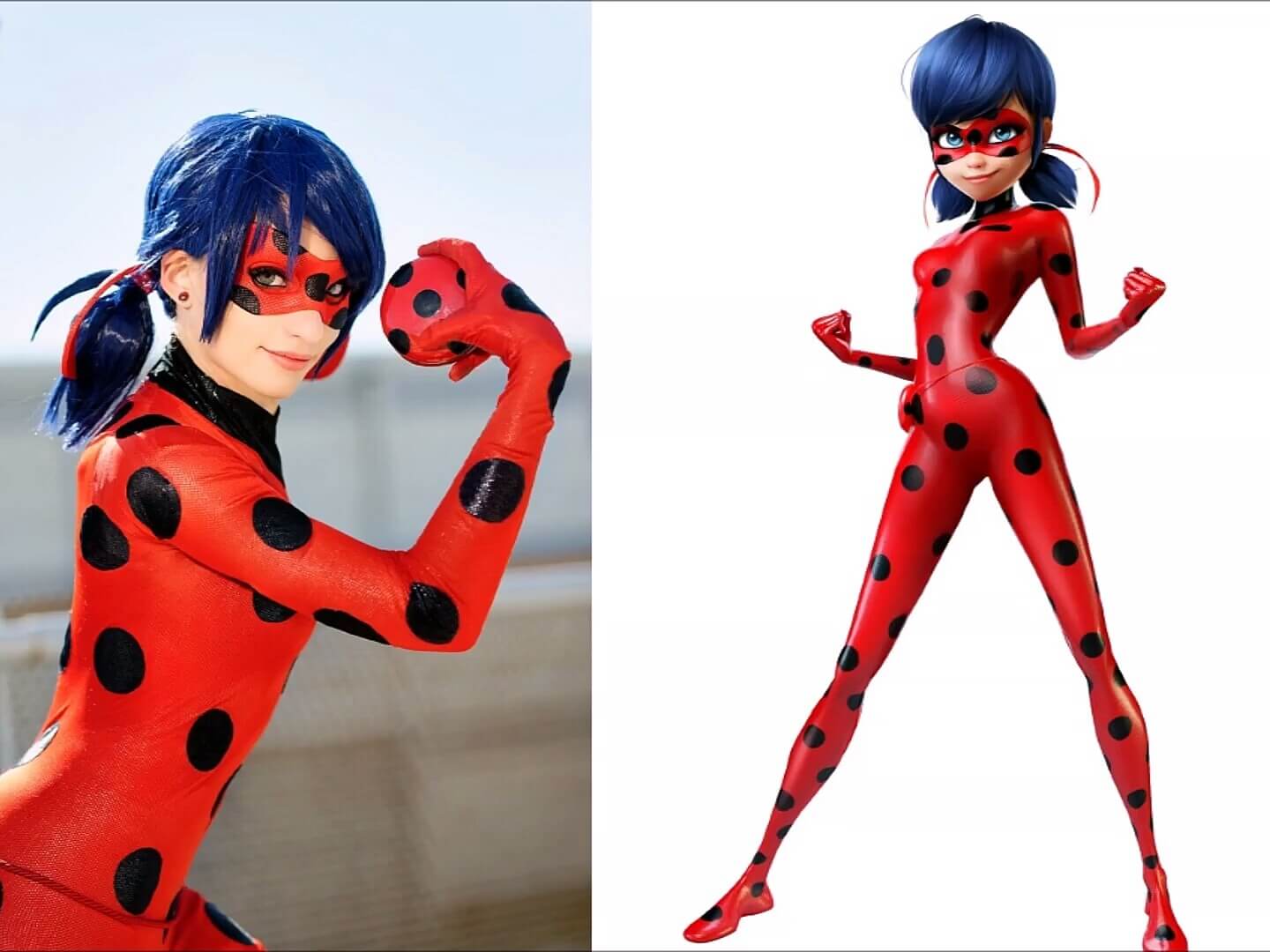 20 Amazing Cosplays That Look Extremely Similar To The Original Cartoons - Mysterious Ladybug!