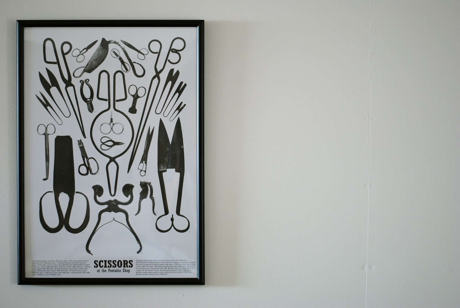 Less ordinary days: SCISSORS ORIGINAL POSTER / POSTALCO