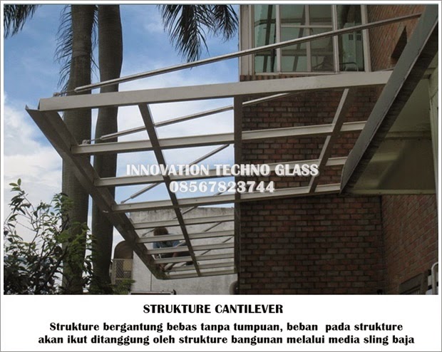 Strukture Melayang atau cantilever pada carport