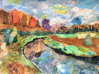 Art Room Britt: Shelli Walters Oregon Landscape Collage