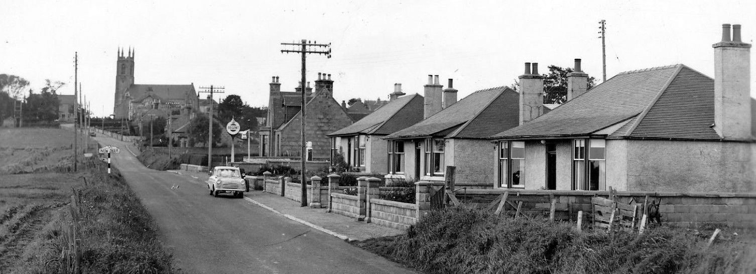 Tour Scotland Old Travel Blog Photograph Fordyce Terrace New Deer Scotland