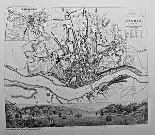 mapa da cidade do Porto de 1855