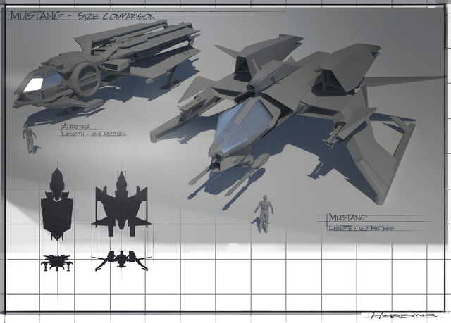 Star Citizen Eship Mustang Aurora Size Comparison Mustang Aurora Size Eship Comparison