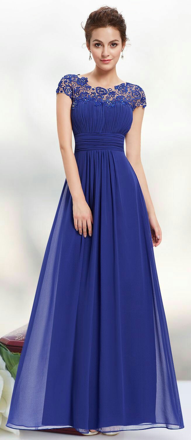 Fαshiση Gαlαxy 98 ☯: Royal blue long prom party dress