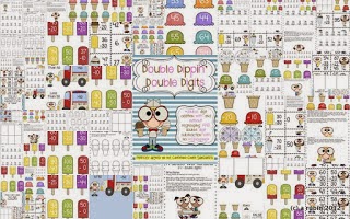 http://www.teacherspayteachers.com/Product/Double-Dippin-Double-Digit-Addition-and-Subtraction-553033