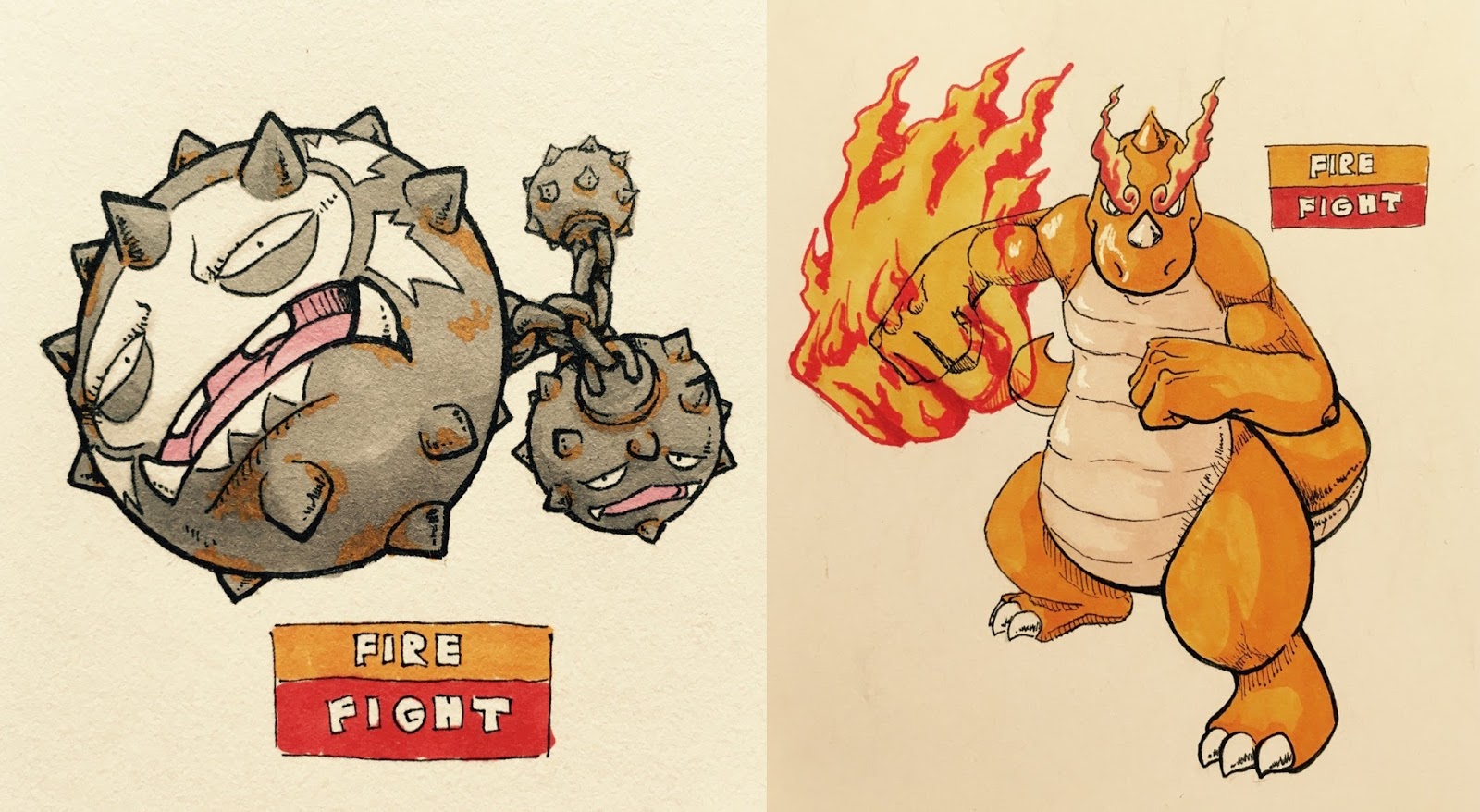 Otaku Cabeludo: E se todos os Pokémons fossem do tipo fire/fighting?