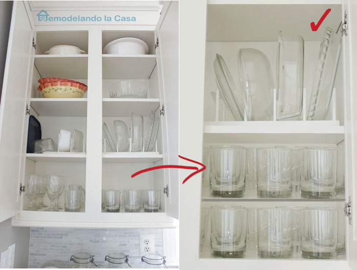 glasses cabinets need to be properly divided to take the most space out of them