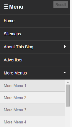 Tạo menu ẩn hiện trượt dọc tuyệt đẹp cho blogspot