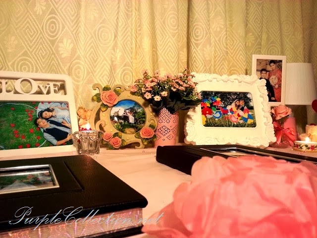 photo album viewing table decoration, wedding, event, decor, kuala lumpur, malaysia, pink theme, sweet, love, budget, package