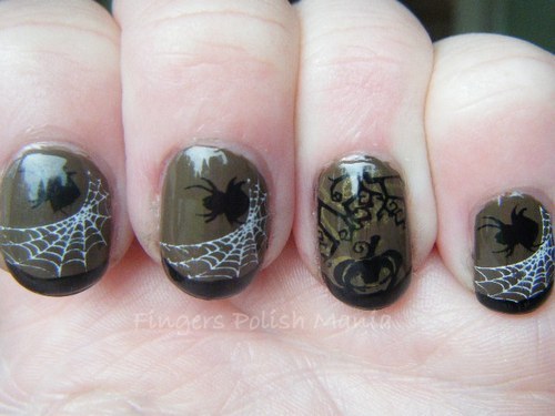 fingers polish mania: My spin on spooky-