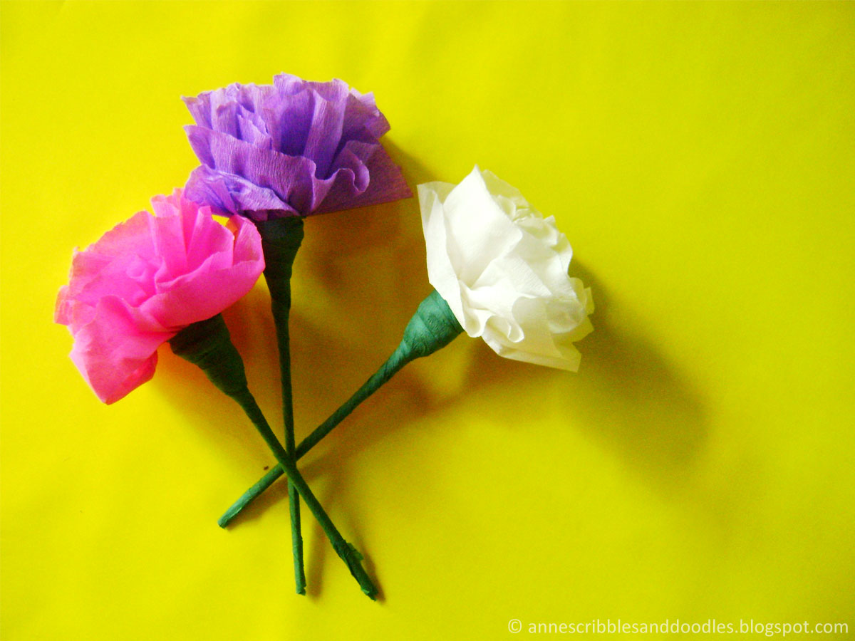 Carnation Paper Flower DIY