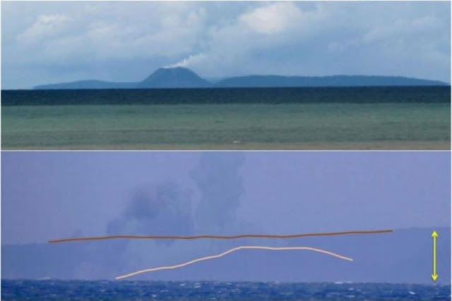 Vulcão Anak Krakatoa tem agora um quarto do seu tamanho inicial