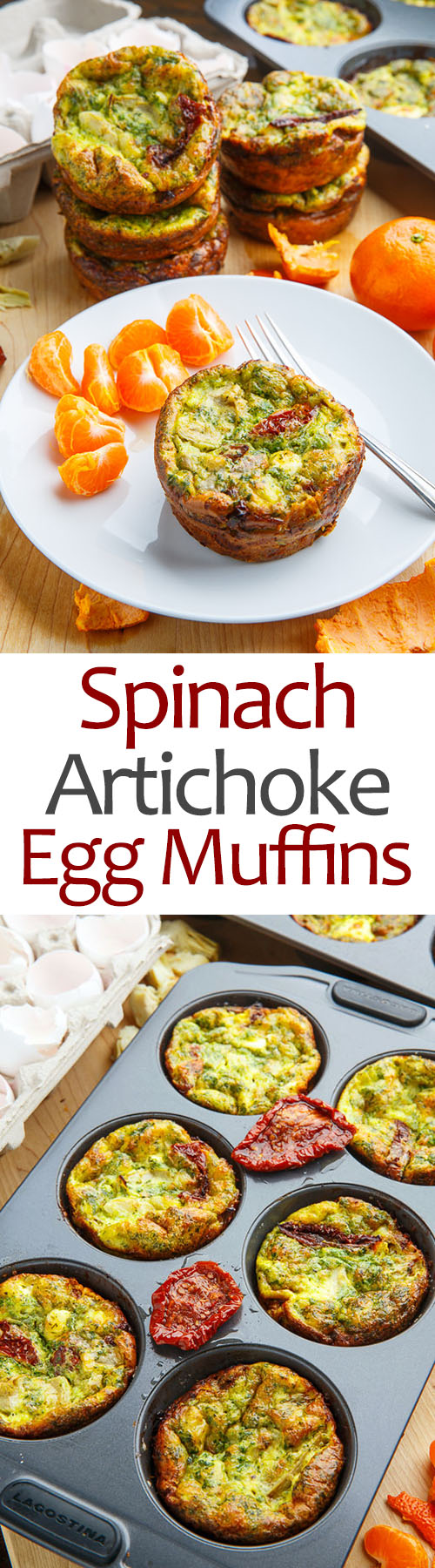 Spinach and Artichoke Egg Muffins on Closet Cooking