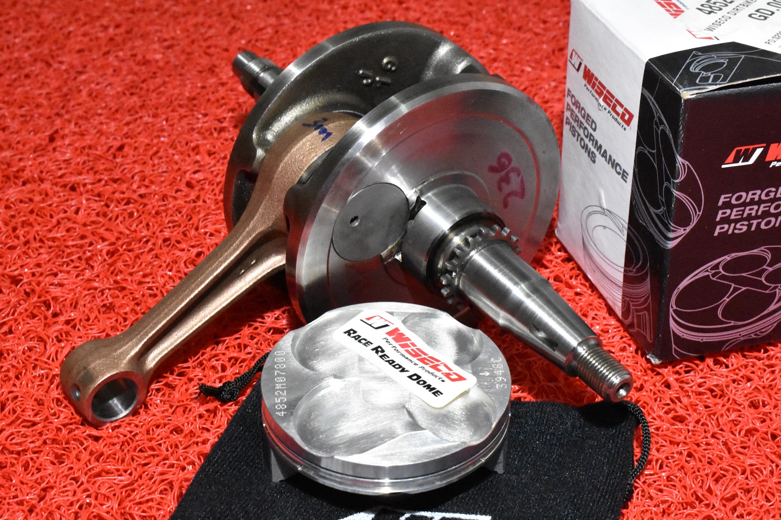 CRANKSHAFT SUZUKI BELANG 150 STROKE 60MM WITH WISECO PISTON 78MM