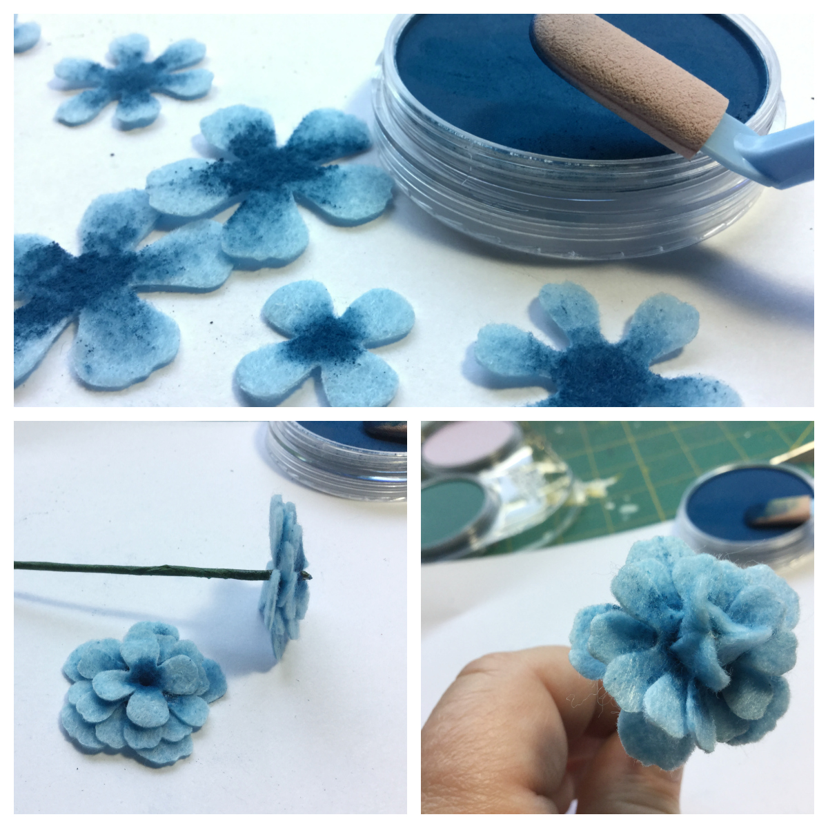 Michelle Zerull Die Cut Felt Flowers