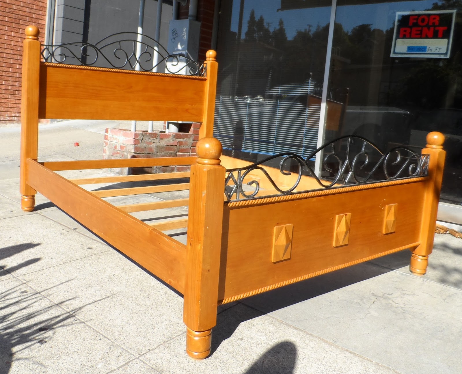UHURU FURNITURE & COLLECTIBLES: SOLD - Queen Bed Frame - $80