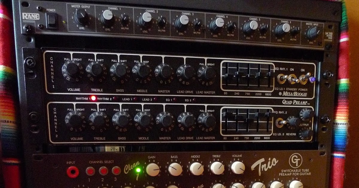 SR System Audio Rack Guitare Preamps, effets et amplifications
